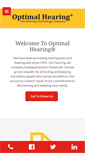 Mobile Screenshot of optimalhearing.com